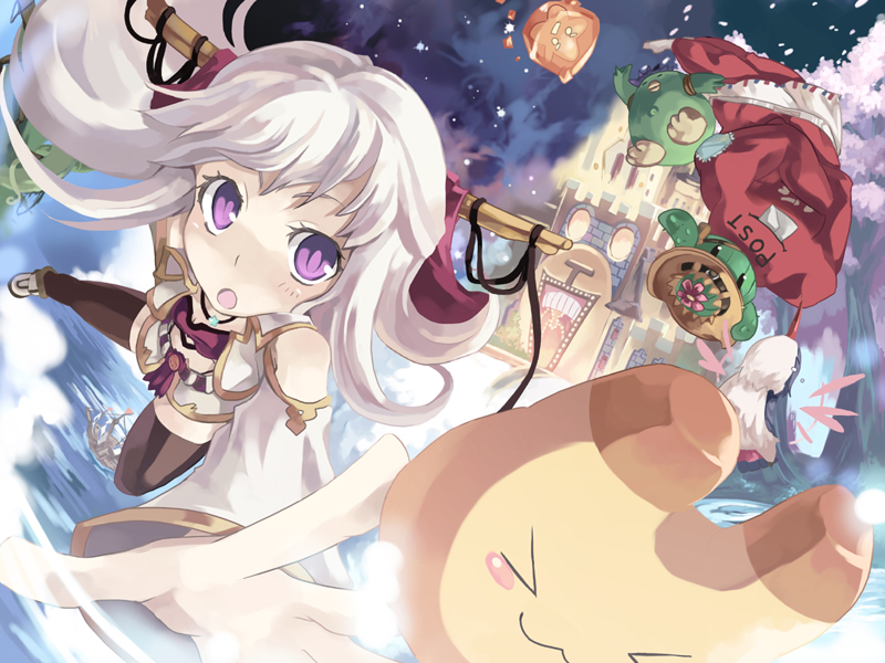 foreshortening, hair_ornament, hair_ribbon, iris_(latale), kgr, latale, ribbon, silver_hair