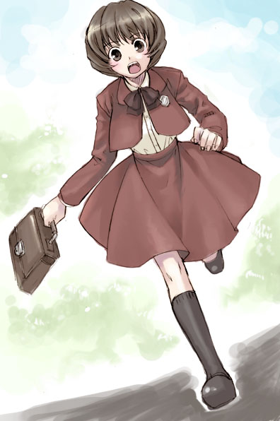 1girl, alternate_costume, aro_s, female, lyrica_prismriver, school_uniform, serafuku, shimakusa_arou