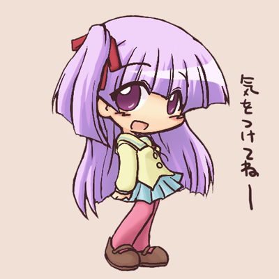 1girl, chibi, ikkyuu, kashiwagi_yuuna, lowres, pani_poni_dash!, pantyhose, pink_legwear
