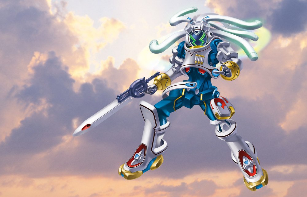 00s, funbolt, king_gainer, mecha, no_humans, overman_king_gainer, sky, solo