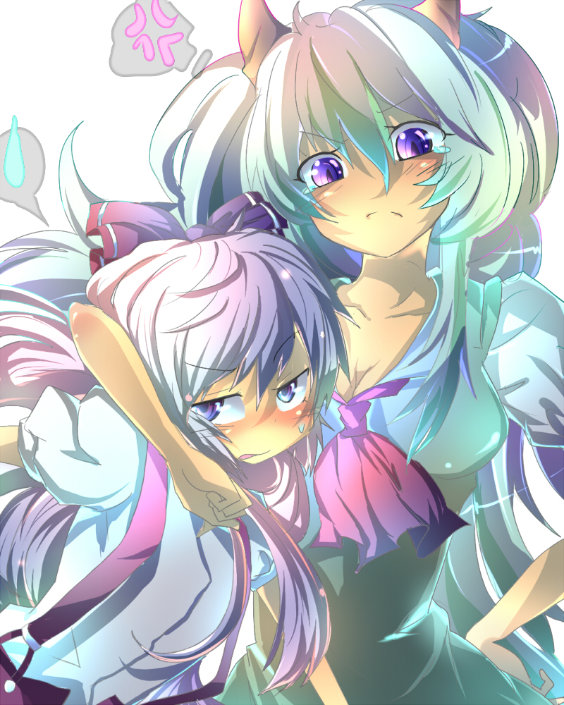 ex-keine, ex_keine, fabio_(pixiv142117), fuabio, fujiwara_no_mokou, kamishirasawa_keine, touhou