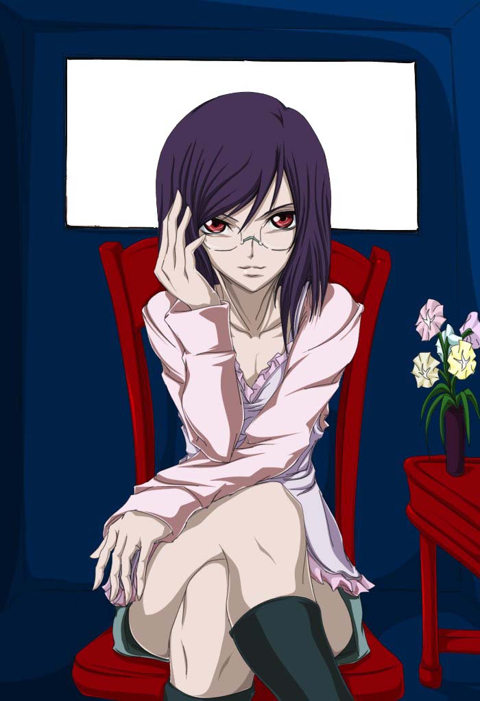 1boy, crossdressinging, glasses, gundam, gundam_00, legs_crossed, madhatter_hello, male_focus