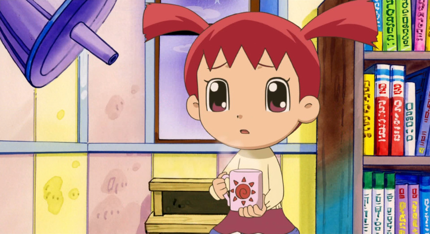 1girl, ai_(doubutsu_no_mori), child, doubutsu_no_mori, gekijouban:_doubutsu_no_mori, red_eyes, redhead, skirt, tagme