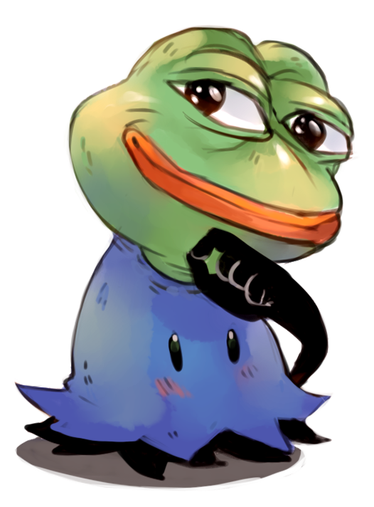 boy's_club, fug_(4chan), meme, mimikyu_(pokemon), no_humans, pepe_the_frog, pokemon, pokemon_(creature)