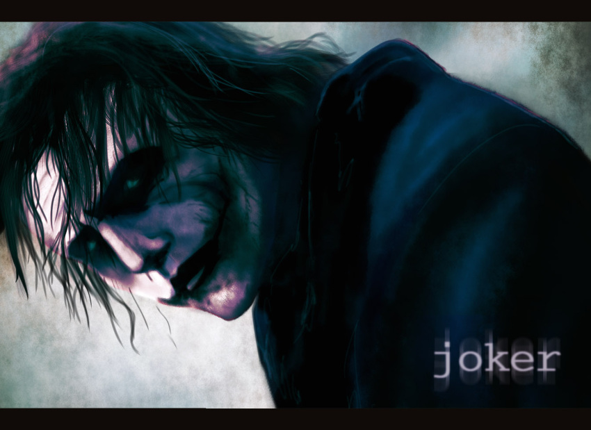dc_comics, face_paint, facepaint, foxhound, glasgow_smile, heath_ledger, onibi_(foxhound4185), parody