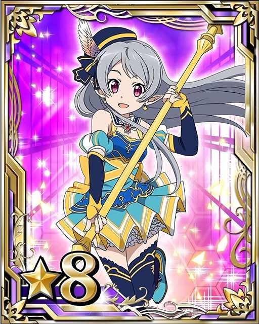 1girl, blue_legwear, detached_sleeves, earrings, grey_hair, holding, holding_weapon, jewelry