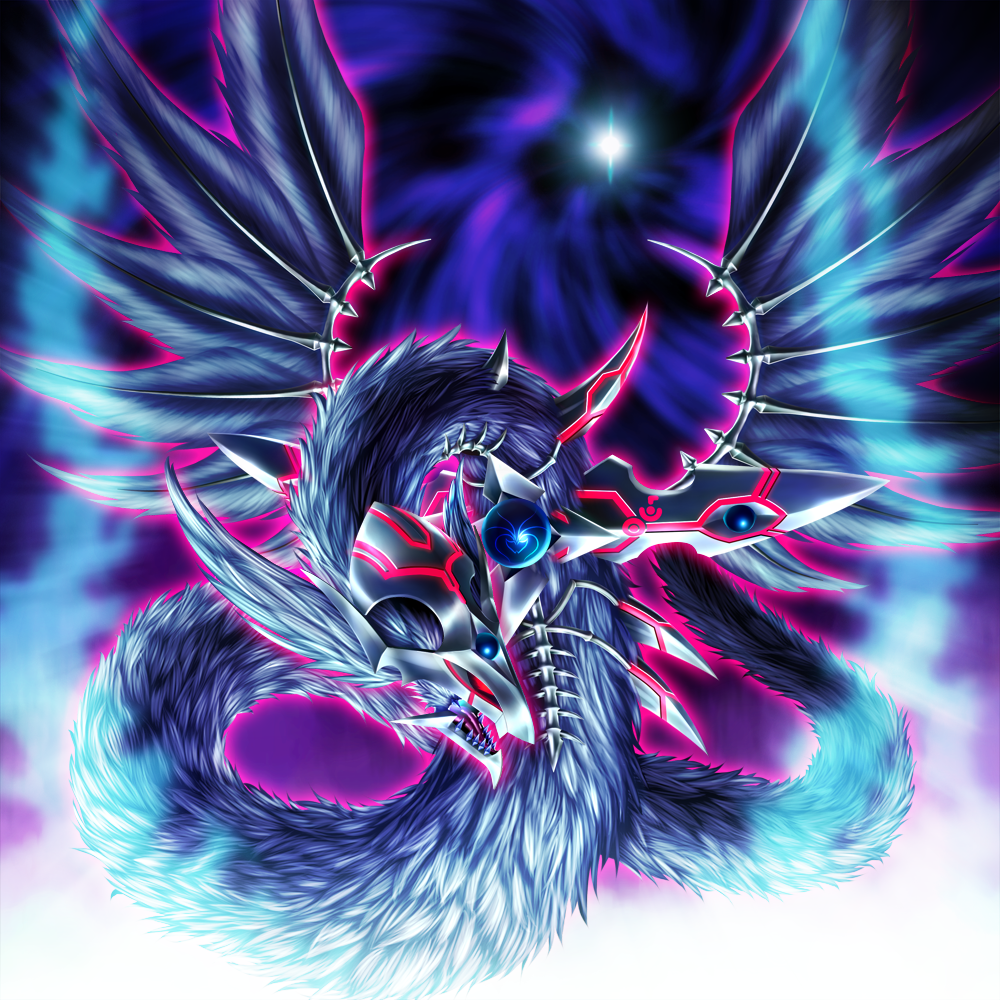 black_hole_(space), black_wings, dragon, dragon_wings, duel_monster, fangs, feathered_wings, full_body