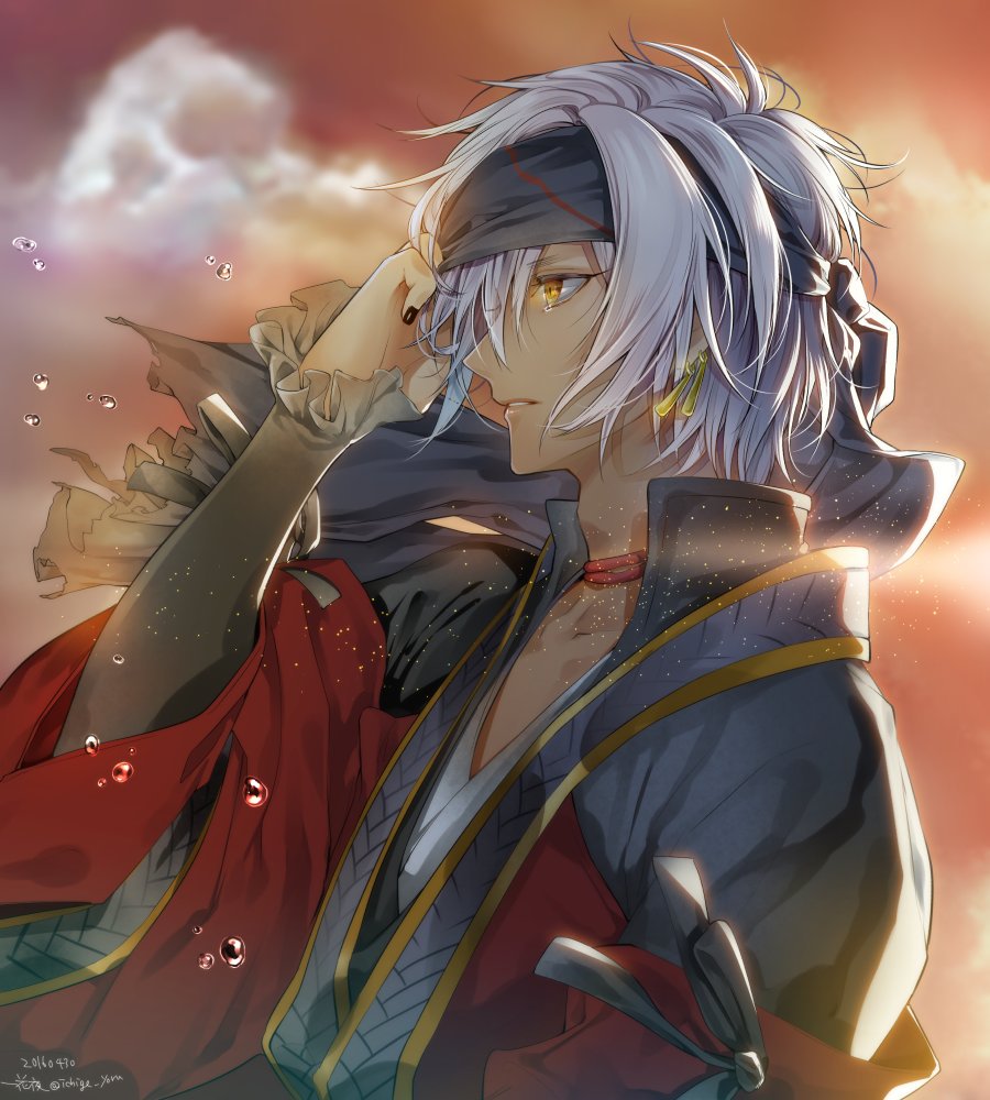 ichige_yoru, kei_(ken_ga_kimi), ken_ga_kimi, white_hair, yellow_eyes