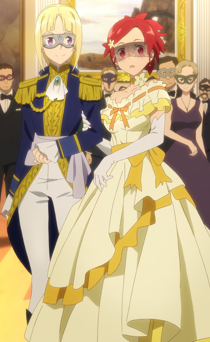 blonde_hair, highres, izetta, ortfine_fredericka_von_eylstadt, redhead, screencap, shuumatsu_no_izetta