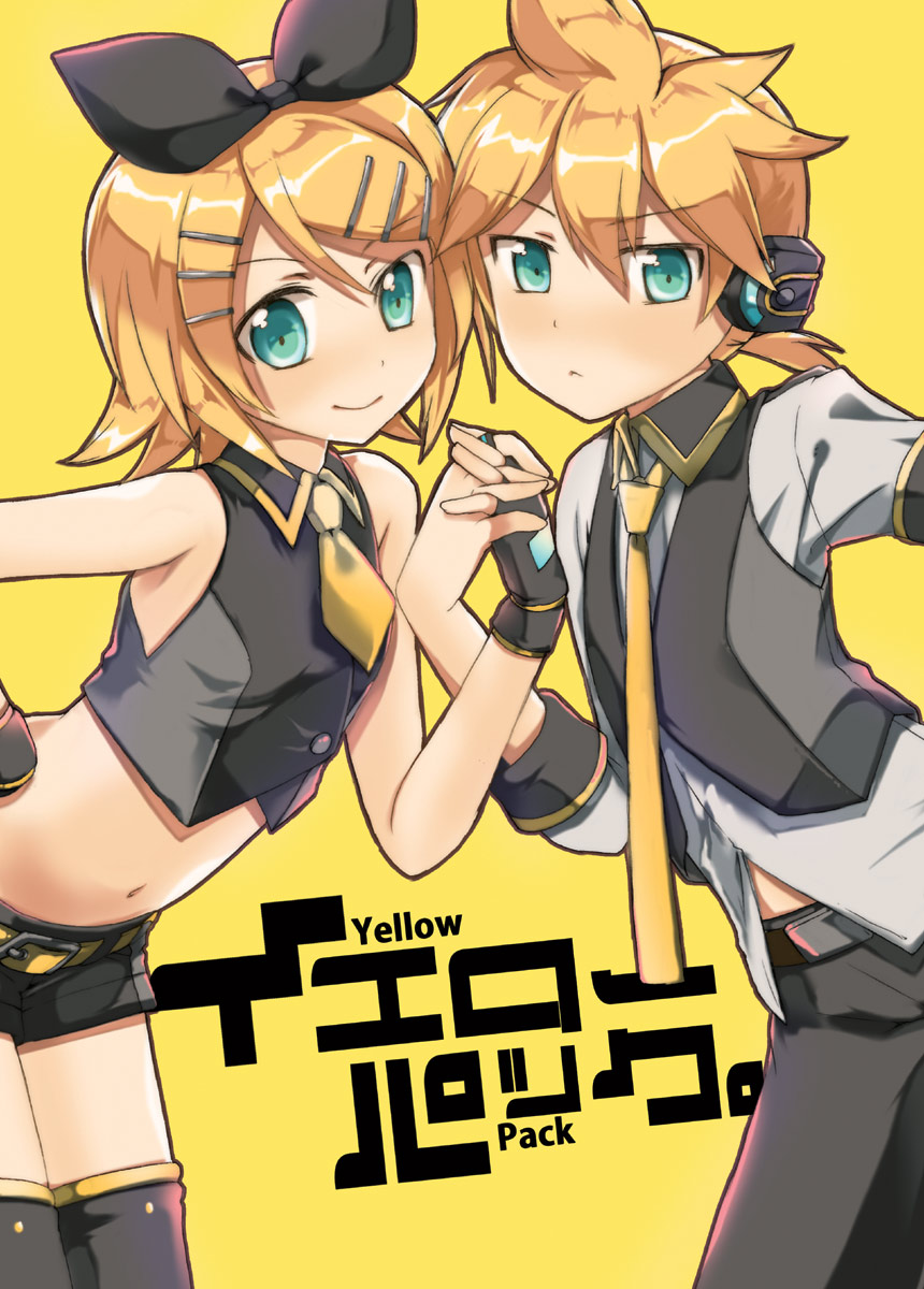 1boy, 1girl, bare_shoulders, belt, bent_over, black_bow, black_legwear, black_shorts