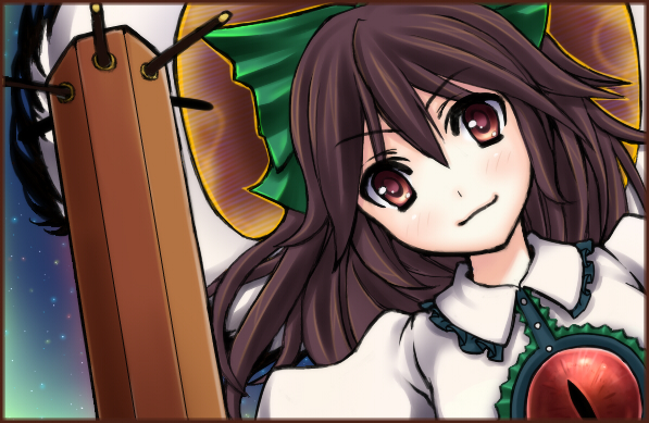 brown_hair, kaguyahime, reiuji_utsuho, touhou