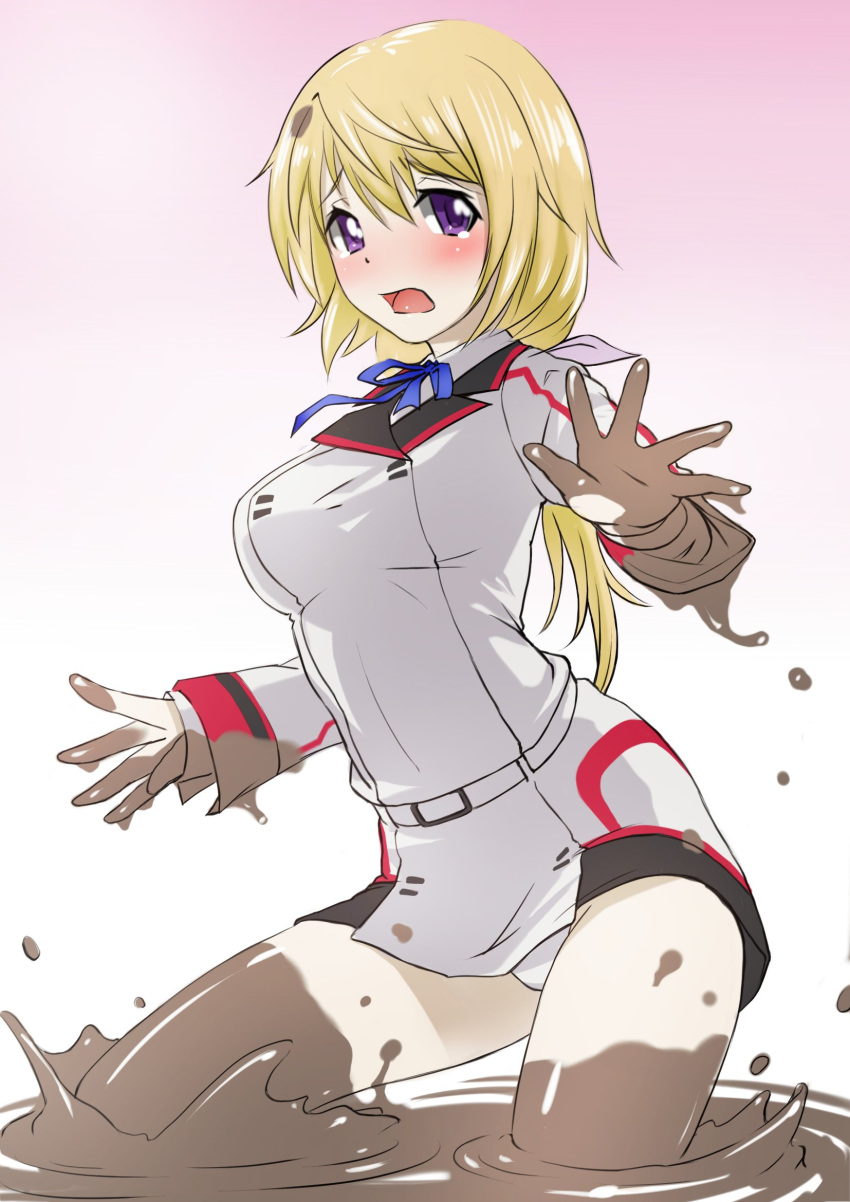 1girl, blonde_hair, blue_eyes, blush, charlotte_dunois, highres, infinite_stratos, looking_at_viewer