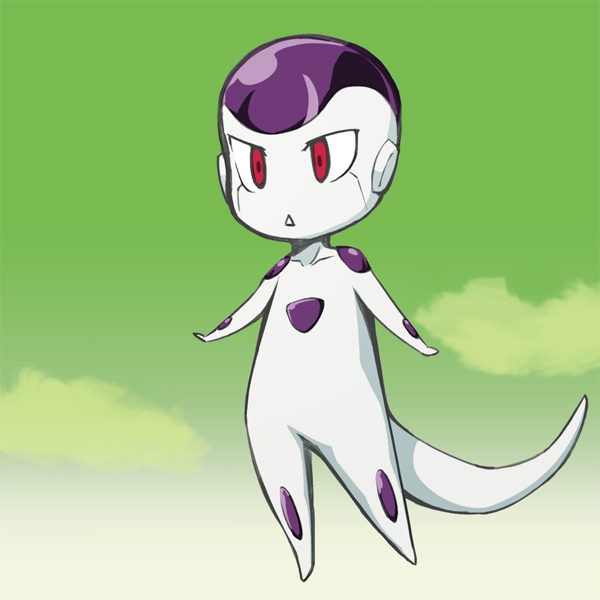 chibi, dragon_ball, dragon_ball_z, dragonball, dragonball_z, frieza, otakeyan, red_eyes
