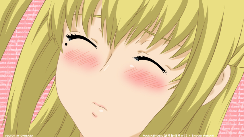 blush, close, female, maria_holic, shidou_shizu, vector