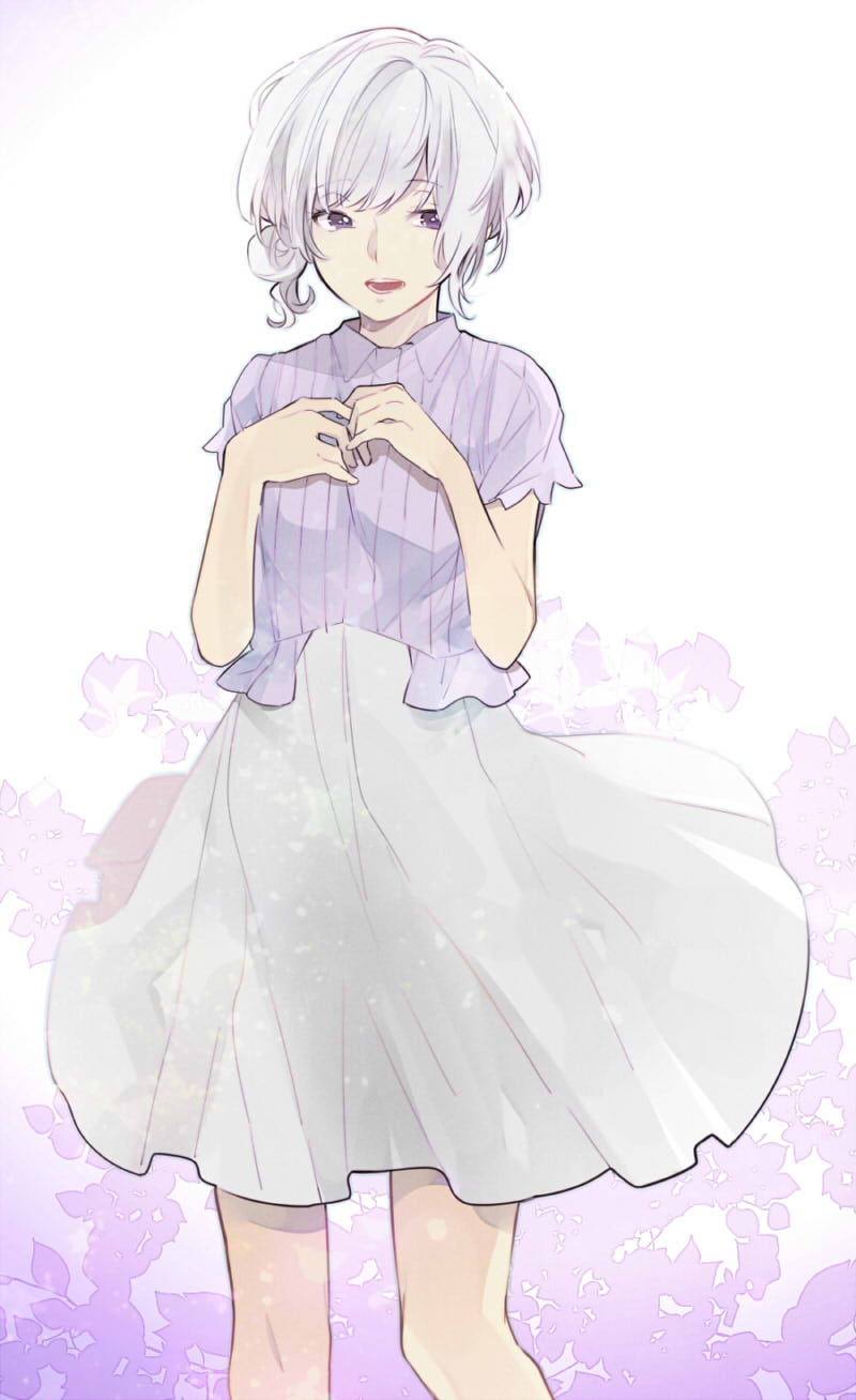 norn9, purple_hair, shiranui_nanami, tkhs_(artist), violet_eyes