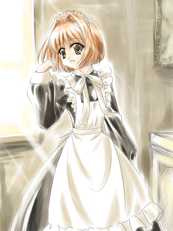 00s, apron, dress, frills, kaho_(sister_princess), maid, maid_apron, masakichi_(crossroad)