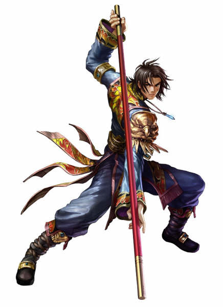 1boy, kawano_takuji, kilik, kilik_(soulcalibur), male_focus, official_art, solo, soul_calibur