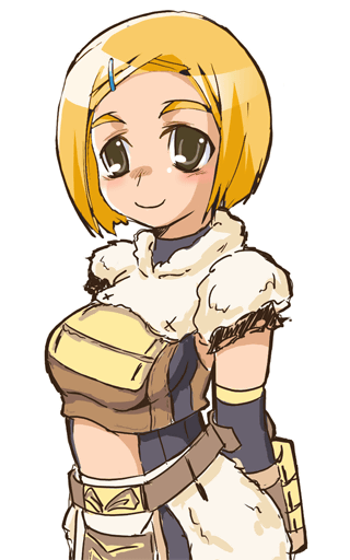1girl, beastmaster, beastmaster_(final_fantasy), blonde_hair, final_fantasy, final_fantasy_xi, hair_ornament, hairclip