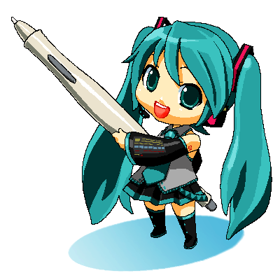 1girl, aqua_hair, hatsune_miku, lowres, nawoko, oekaki, solo, tablet