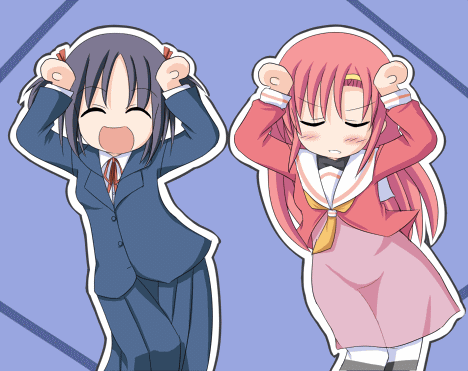animated, animated_gif, caramelldansen, hayate_no_gotoku!, jun_(aoerm), katsura_hinagiku, lowres, nishizawa_ayumu