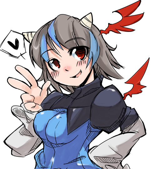 1girl, dora, female, head_wings, multicolored_hair, older, solo, tokiko_(touhou)