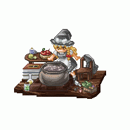 1girl, animated, animated_gif, blonde_hair, cooking, female, kirisame_marisa, lowres, makako, makako_(yume_bouei_shoujo_tai), pixel_art, solo, touhou