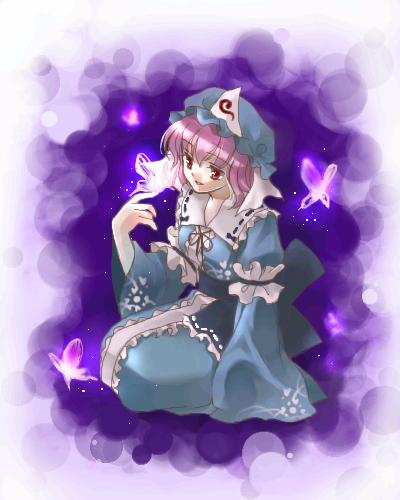 1girl, butterfly, coco_(artist), dress, female, full_body, gradient, gradient_background