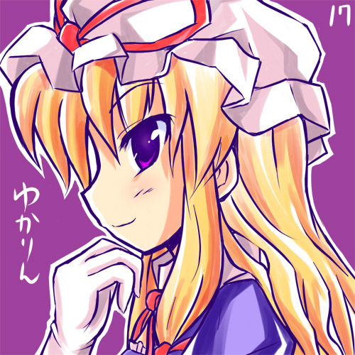 1girl, blonde_hair, blush, female, from_side, gloves, long_hair, lowres
