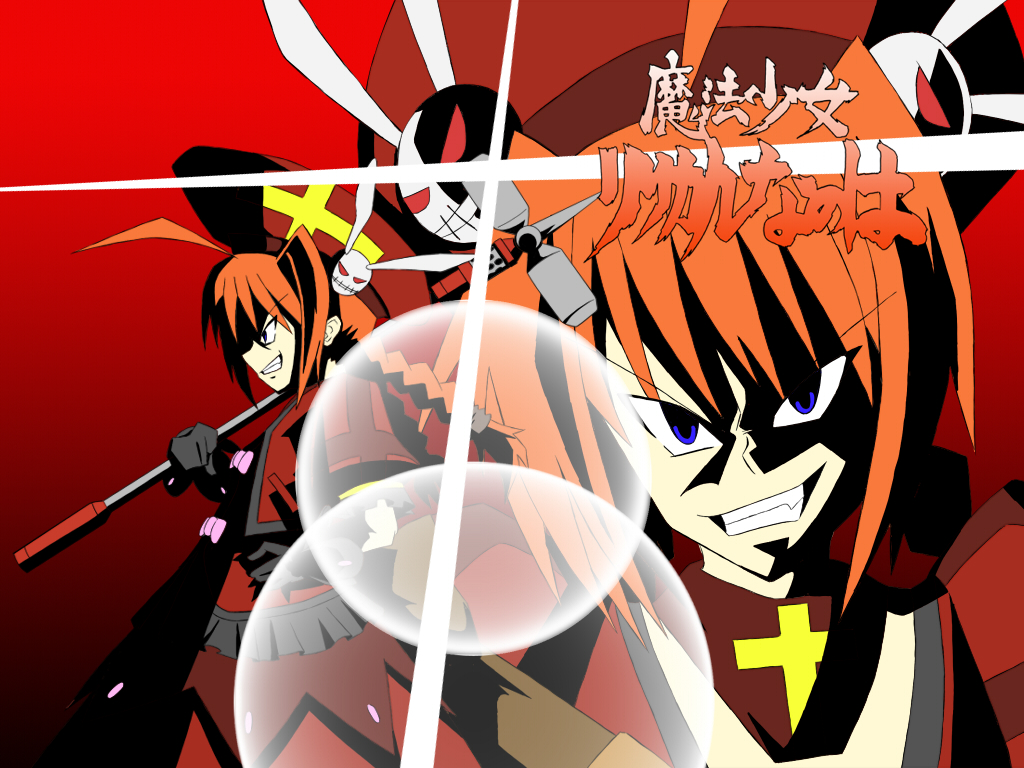1girl, bad_id, graf_eisen, kakihara_tetsuya, lens_flare, lyrical_nanoha, mahou_shoujo_lyrical_nanoha, mahou_shoujo_lyrical_nanoha_strikers
