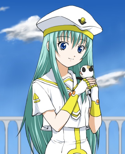 alice_carroll, aria, beret, ginko_(konekonoshippo), hat, lowres, president_maa, sky