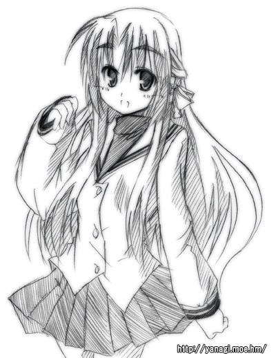 1girl, asakura_ryouko, clannad, cosplay, face, fujibayashi_kyou, fujibayashi_kyou_(cosplay), half_updo