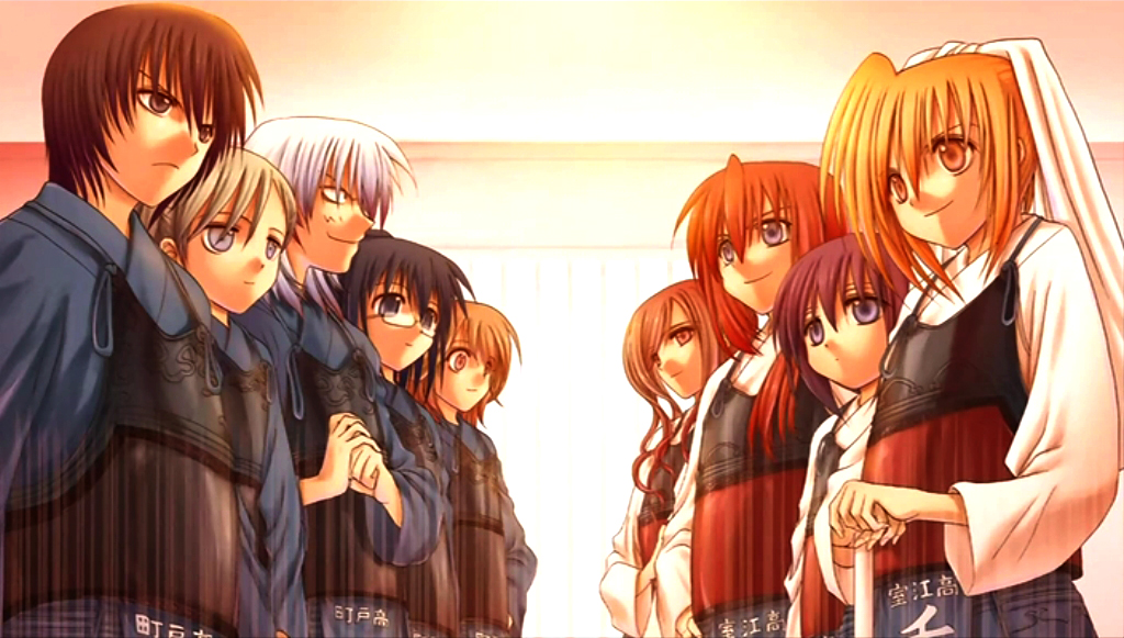 6+girls, andou_yuuri, asakawa_akemi, bamboo_blade, chiba_kirino, frown, glasses, harada_konatsu