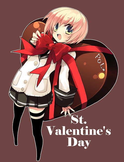 cardigan, original, thigh-highs, valentine, yano_mirura, zettai_ryouiki