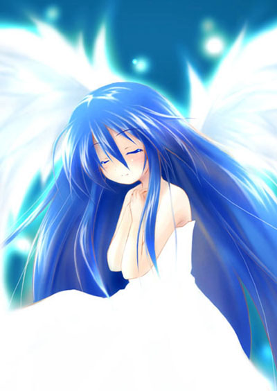 1girl, angel, angel_wings, dousaki_shin'ya, izumi_kanata, lucky_star, solo, wings