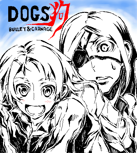 badou_nails, dogs:_bullets_&amp;_carnage, eyepatch, lowres, mimi_(dogs), oekaki