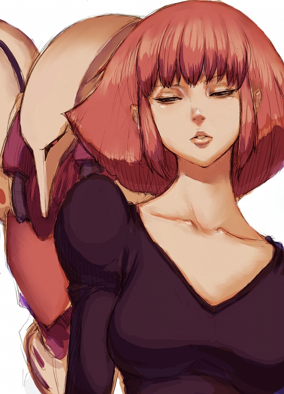 1girl, blue_eyes, fumio_(rsqkr), gundam, gundam_zz, haman_karn, lips, mecha