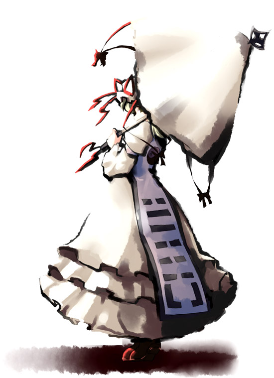 1girl, female, miaka_(artist), parasol, salty_(cherrypie), solo, touhou, umbrella
