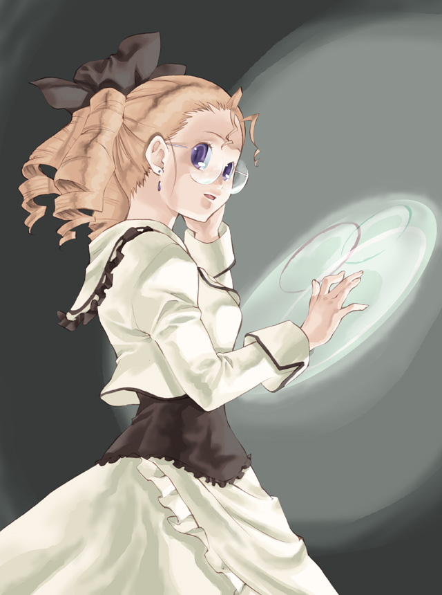 1girl, coyote_ragtime_show, february, february_(coyote_ragtime_show), glasses, solo, takano_natsuki