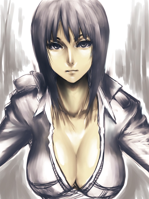 1girl, breasts, cleavage, enies_lobby, fumio_(rsqkr), large_breasts, lips, nico_robin