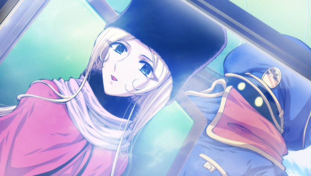 blue_eyes, conductor_(galaxy_express_999), conductor_(ginga_tetsudou_999), fur_hat, galaxy_express_999, ginga_tetsudou_999, hat, maetel
