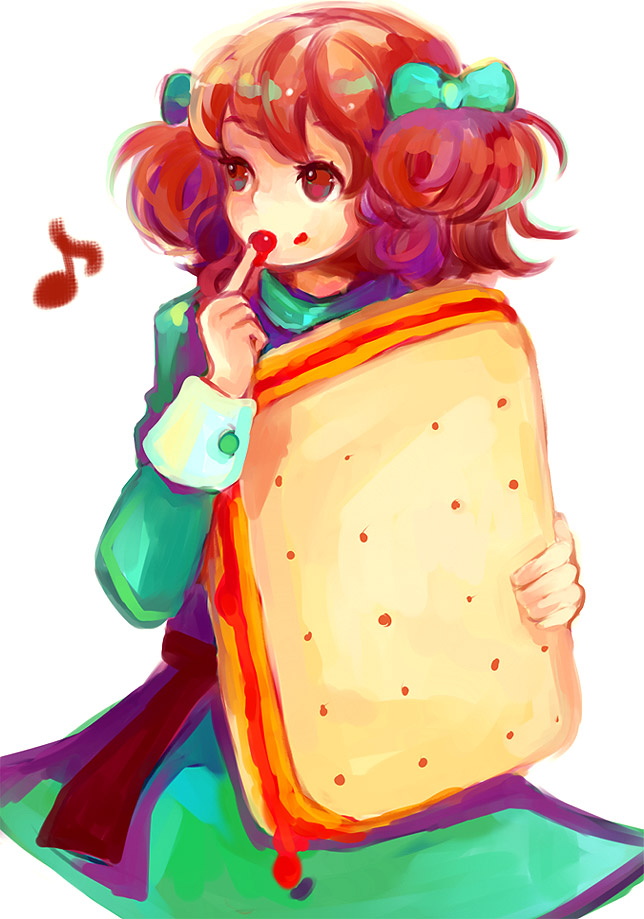 cracker, cracker-chan, jam, ribbon, tomoya_(artist), twintails