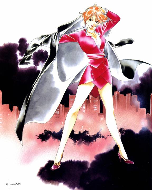 coat, dress, high_heels, kakinouchi, kakinouchi_narumi, narumi, redhead, yakushiji_ryouko