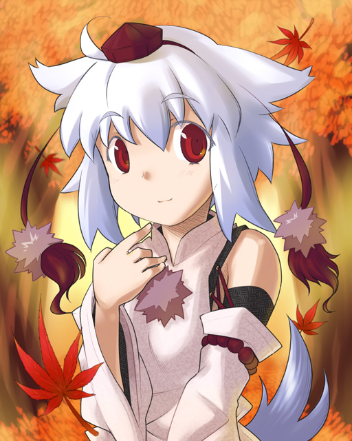 1girl, animal_ears, bare_shoulders, detached_sleeves, eyebrows, eyebrows_visible_through_hair, female, hat