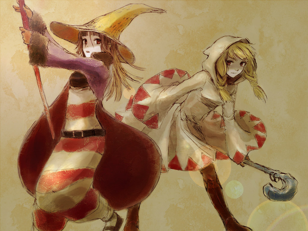 bad_id, black_mage, black_mage_(fft), blonde_hair, boots, braid, final_fantasy, final_fantasy_tactics