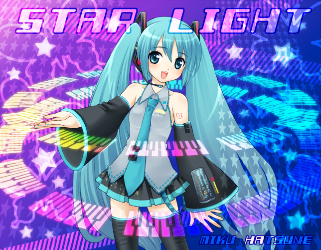 1girl, aqua_hair, hatsune_miku, jajamaro, long_hair, solo, thigh-highs, twintails, very_long_hair, vocaloid