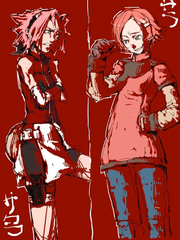 00s, 2girls, angry, annoyed, arm_warmers, bandage, bangs, bare_shoulders