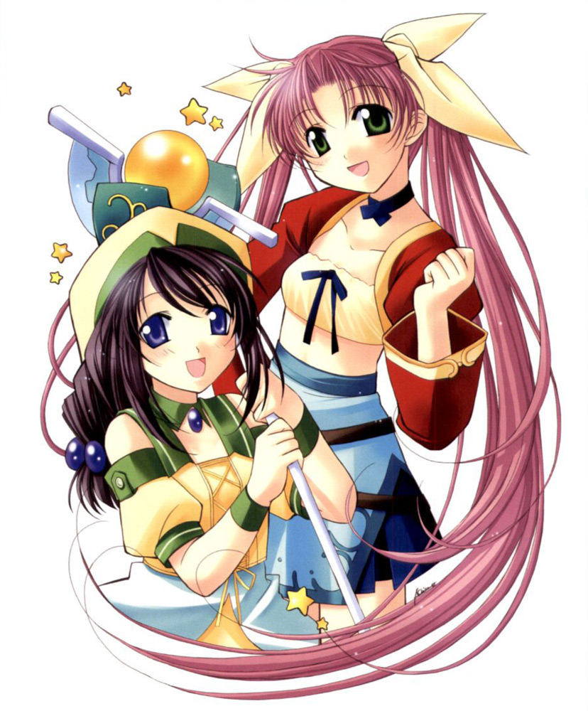 angelic_serenade, angelic_serenade_art_collection, artbook, bow, braid, fia_note, hair_bow, hat