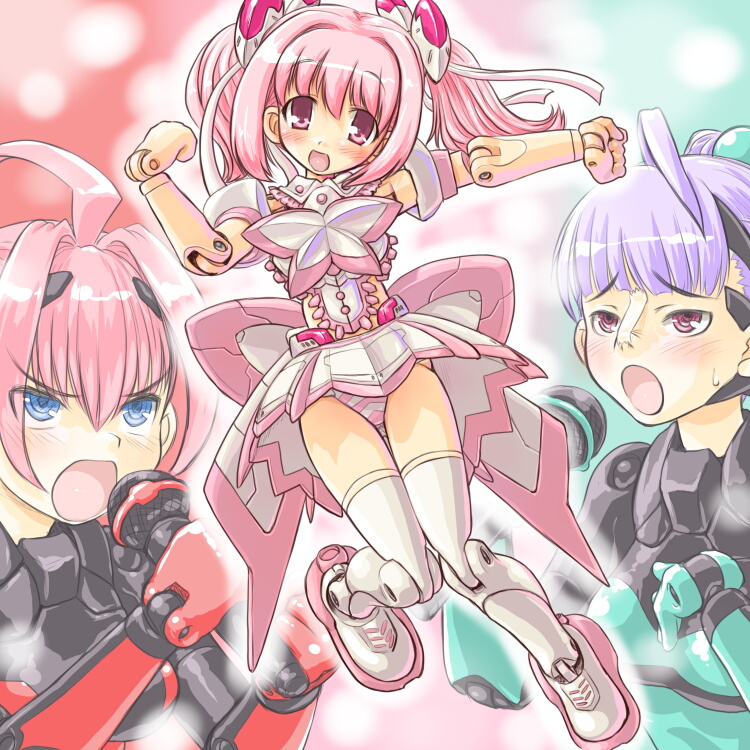 ach, busou_shinki, dd_(ijigendd), doll_joints, panties, pink_hair, schmetterling, schmetterling_marie