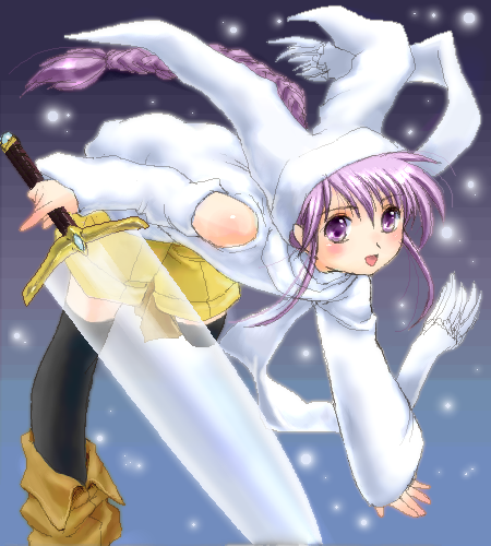 1boy, angelous_lazward, hat, lowres, male_focus, oekaki, original, purple_hair