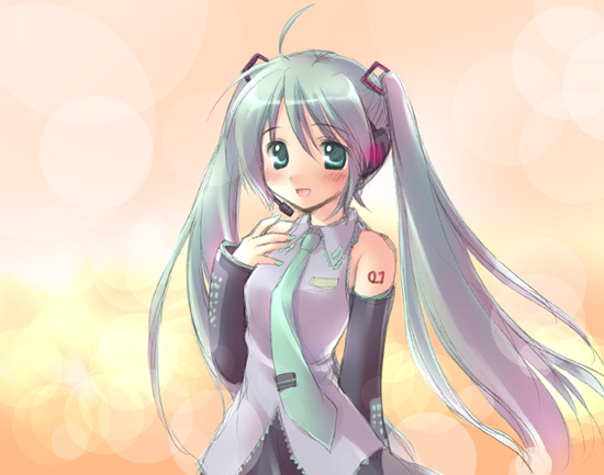 1girl, aqua_hair, hatsune_miku, koyuki_(2smj), koyuki_(artist), long_hair, solo, twintails